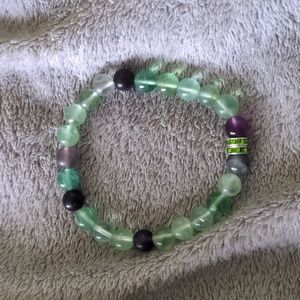 Fluorite crystal bracelet